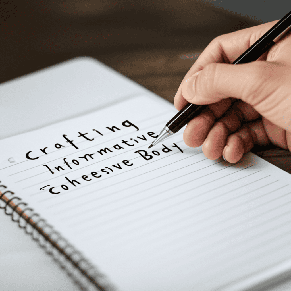 crafting informative cohesive body