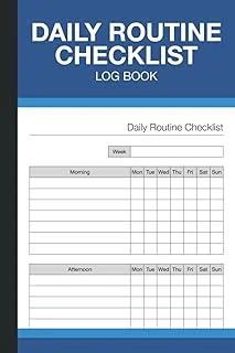 Daily Routine Checklist Log Book