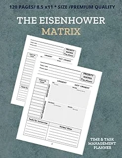Eisenhower Matrix Time and Task Management Planner