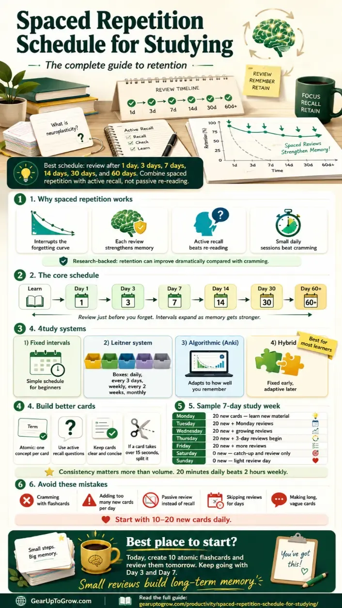 Spaced Repetition — Infographic